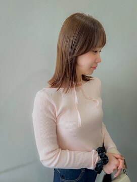 カットカラー髪質改善／脱白髪ぞめ/レイヤー/フェイスレイヤー