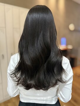 透明感グレージュカラー