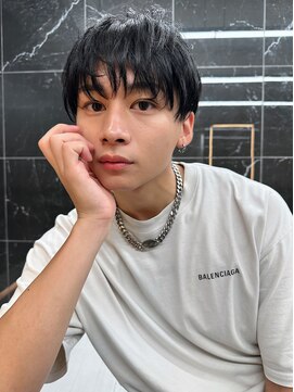 サイン メンズ 渋谷(SIGN men's) フェザーパーマダウンパーマニュアンスパーマセンターパート