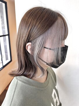 シュガー 盛岡(SUGAR) イヤリングカラー/外ハネミディアム