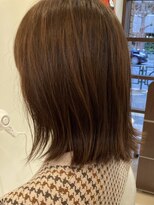 ヘアーイズム(HAIR ISM) くびれボブ&ハイライト+アッシュブラウン♪