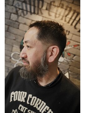 フォーコーナーズカットショップスリーセント 栄(FourCornersCutShop 3/cent) ボウズフェード