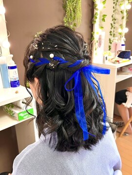 ジェミータ 横浜 ハーフアップ【横浜/ヘアセット/着付け/ヘアメイク】