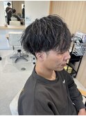 メッシュキャップハイライト×ホワイトシルバー