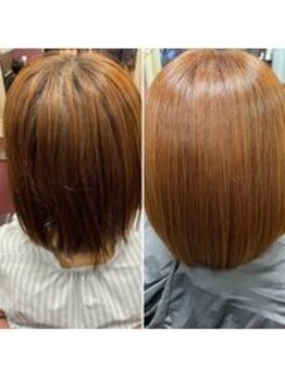 ソメ 六甲道店(SOME)の写真/[根元￥2690/全体￥3130-] プロが染めるヘアカラー専門店!カラーバリエーション豊富で理想のブラウンが叶う♪