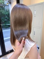 フラム 渋谷(flamme)&nbsp;◯【ブリーチ２回】ミルクティーグレージュ