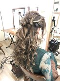 ロング人気ハーフアップアレンジ【ヘアアレンジ　立川/立川南】