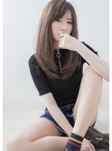 【newi +uta* 京橋】酸性ストレート × ブルージュ × ロング