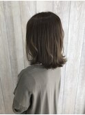 【CIEL 佐藤】カーキアッシュ　ボブ