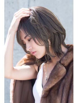 オースティン 流山おおたかの森(AUSTIN) 大人かわいい前髪セシルカットココアブラウンフリンジウェーブ
