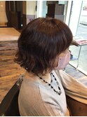 ふんわりソフトパーマボブ