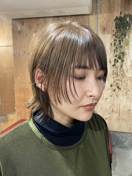 キルム(Qilm) ウルフヘア◇ウルフカット◇ダブルカラーハイライト◇Qilm山崎