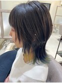 ウルフ×インナーカラー