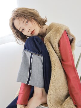 テトテ 天王寺店(tetote) 【tetote天王寺店】くびれショートボブ 透明感ヘーゼルベージュ