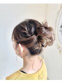 【お呼ばれヘアアレンジ】お団子アレンジ♪