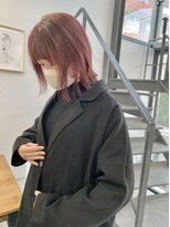 ヘアー アイス 御器所本店(HAIR ICI) 20代30代大人可愛い透明感ピンクブラウンケアブリーチ小顔