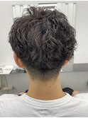 □ダウンバングニュアンスウルフスペインカールニュアンスパーマ