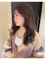 ヘアサロン ガリカ 表参道(hair salon Gallica) 【mami】大人暗髪ラベンダーココアブリーチなし/地毛風カラー