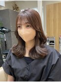チョコレートブラウン韓国くびれミディ【新潟/万代】