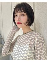 ミンクス 青山店(MINX)&nbsp;【MINX清水豊】ショートボブ　顔まわりレイヤー　レイヤーボブ