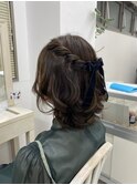 ハーフアップ
