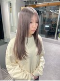 透明感シルバーグレージュ