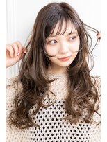 アールイーノウン 阿倍野区昭和町店(re; nown)&nbsp;ミディアムレイヤーカットストレートロングウルフカットベージュ