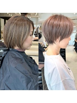 アンド ストーリーズ(&STORIES) ショートボブ髪型20代30代前髪あり前髪なし面長丸顔【荒牧】AY