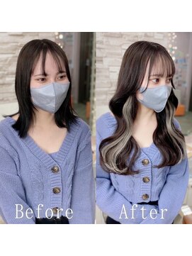 ARビューティー ギンザ(AR Beauty Ginza) ホワイトベージュスタイル#シールエクステ#韓国#美髪#銀座