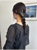 金箔ヘアアレンジ