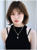 レイヤーカット毛先ワンカールミディアムレイヤー