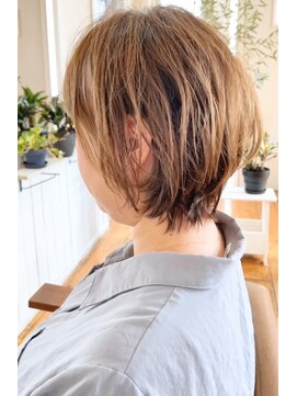 テラス(Terasu) 函館/ボブ/ショートボブ/ハイライト/透明感/つや髪