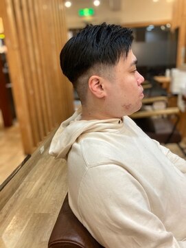 グランバイ アトリエドングリ(Grand × AtlierDonguri) お客様髪質改善データ1474（さわやかツーブロック）