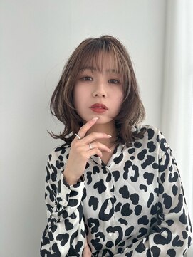 ラヴェストバイフレイスウェル(LOVEST by frace well) ミディアムレイヤー×デザインカラー/こなれミディ