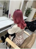 1日でハイトーンカラー黒染はがし/ピンクグラデーションカラー