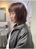 【TALO】ブリーチなしダブルカラーのワインレッド