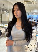 韓国ヘア/レイヤー/黒髪/暗髪/髪質改善