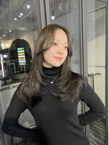 ブレンド 渋谷(BLend)&nbsp;マチルダボブ前髪ハイライトグレージュ