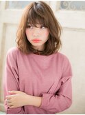 mod's姪浜/マロンベージュ大人可愛い抜け感エアリーミディアムi