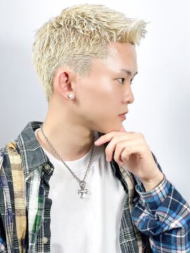 ヒロギンザバーバーショップ 大宮店(HIRO GINZA BARBER SHOP) ハイトーンスパイキー