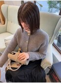 マッシュショートヘアくびれショート黒髪ショートカット前髪あり