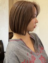 ロゴライフアットガーデン(logo life at garden)&nbsp;ボブ/ヘアカラー/ミルクティーベージュ/タッセルボブ