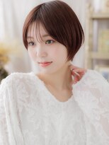 カバーヘア ブリス 志木南口駅前店(COVER HAIR bliss)&nbsp;ローズブラウン薄めバングマッシュウルフTd2志木20代30代40代