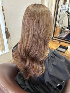 ヘアーチェリーコーク ランプ(HAIR CHERRY COKE Lamp) ◯ブリーチありダブルカラーベージュカラー