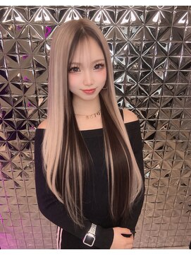 ラブスタシー 京都河原町店(lovestasy) インナーカラー20本+バージンシルクエクステ70本