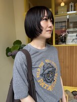 ヒントステーション(HINTSTATION)&nbsp;〈浅草 半個室〉ミニマムボブ×グレーベージュ