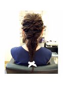 ヘアアレンジ☆フィッシュボーンテール☆