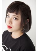 クールショートバングボブ