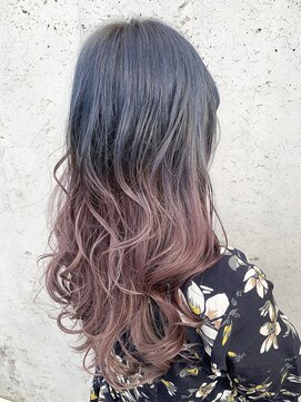 レーヴ(Reve) ネイビーブルー×バイオレットピンクグラデーション【レーヴ】