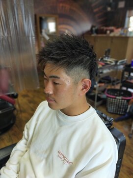 ノームコア(NORM CORE) 束感ツーブロショートスタイル